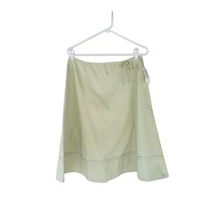 B. Moss Pistachio Green A Line Midi Skirt Size 12
